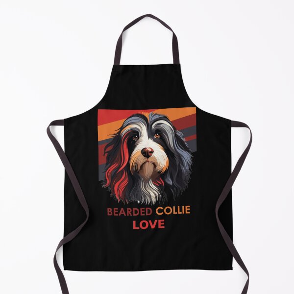 Item preview, Bearded Collie Love Beautiful Artwork Sticker designed and sold by quantrieutrieu.