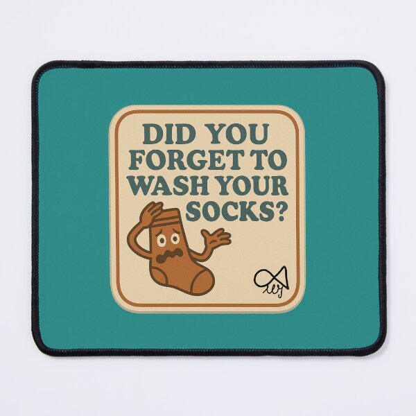 Item preview, LaMaisonOfMY NAGGING STICKERS COLLECTION “Did You Forget to Wash Your Socks?” On Green designed and sold by LaMaisonOfMY.