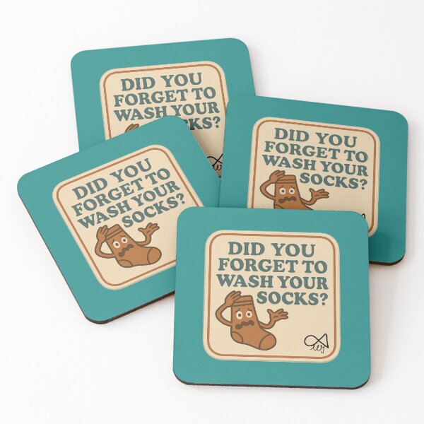 Item preview, LaMaisonOfMY NAGGING STICKERS COLLECTION “Did You Forget to Wash Your Socks?” On Green designed and sold by LaMaisonOfMY.