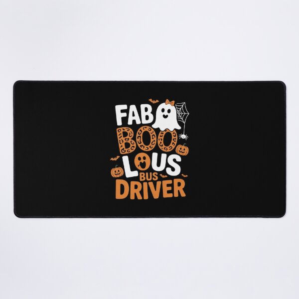 Item preview, Faboolous Bus Driver Happy Halloween Pumpkin Cute Ghost designed and sold by BeetleMalon.