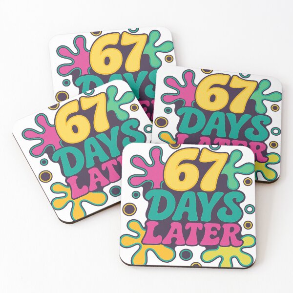 Item preview, Funny 67 Days Later Retro Groovy Colorful 67 Days Later Teacher designed and sold by NeboulaHamra.