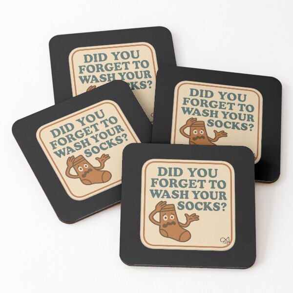 Item preview, LaMaisonOfMY NAGGING STICKERS COLLECTION “Did You Forget to Wash Your Socks?” On Black designed and sold by LaMaisonOfMY.