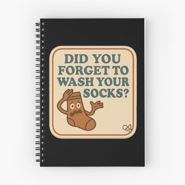 Item preview, LaMaisonOfMY NAGGING STICKERS COLLECTION “Did You Forget to Wash Your Socks?” On Black designed and sold by LaMaisonOfMY.