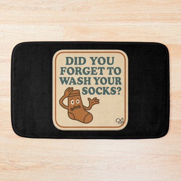 Item preview, LaMaisonOfMY NAGGING STICKERS COLLECTION “Did You Forget to Wash Your Socks?” On Black designed and sold by LaMaisonOfMY.