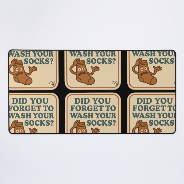 Item preview, LaMaisonOfMY NAGGING STICKERS COLLECTION “Did You Forget to Wash Your Socks?” On Black designed and sold by LaMaisonOfMY.
