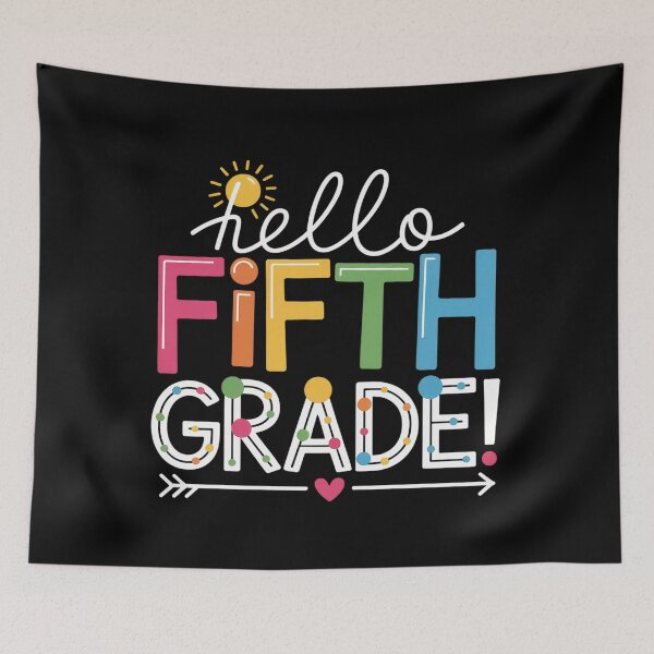 Item preview, Hello Fifth Grade Teacher Student Back To School designed and sold by JonGogue.