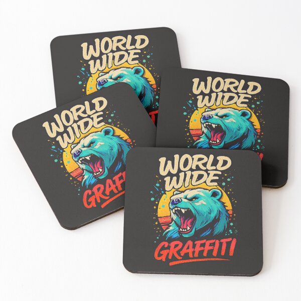 Item preview, “World Wide Graffiti Bear” designed and sold by Thaivi Design.
