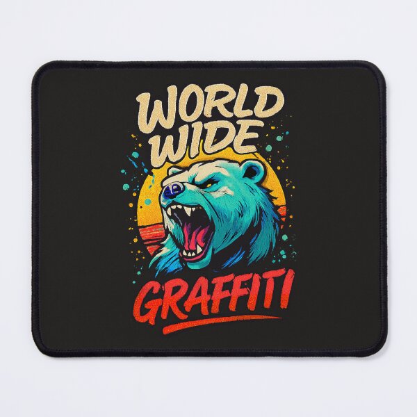 Item preview, “World Wide Graffiti Bear” designed and sold by Thaivi Design.