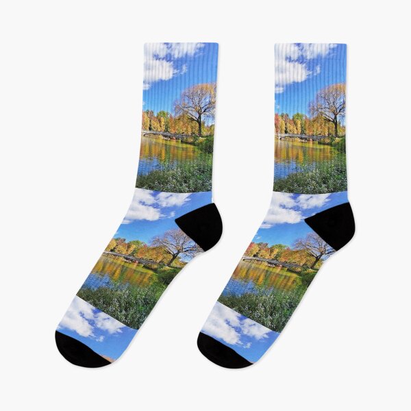Item preview, Beautiful autumn colors/ rainbow bridge/Central park/Manhattan/New York designed and sold by VeenaNair23.