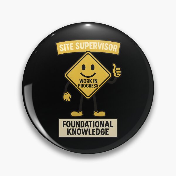 Item preview, Site Supervisor Funny Construction Sign Design designed and sold by TeeTimeTreasure.