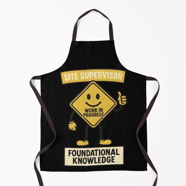 Item preview, Site Supervisor Funny Construction Sign Design designed and sold by TeeTimeTreasure.