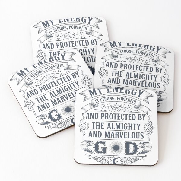 Item preview, My Energy Is Strong and Protected by God – Spiritual Quote Design designed and sold by brightnuts.