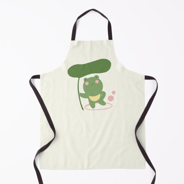 Item preview, Cute Kawaii Frog Holding a Lily Pad Umbrella designed and sold by Porpor Artwork.