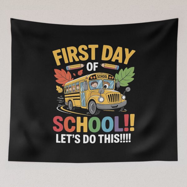 Item preview, First Day of School Bus Driver Kids Teacher Back to School  designed and sold by BeetleMalon.