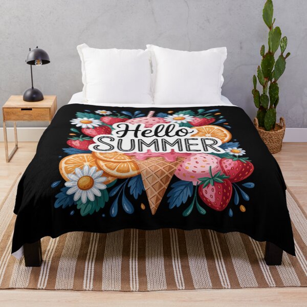 Item preview, Hello Summer Strawberry Lemon Summer Vacation designed and sold by JonGogue.