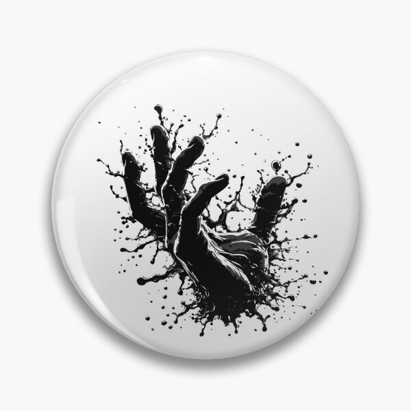 Item preview, Grunge ink splash hand silhouette designed and sold by rymarenko.