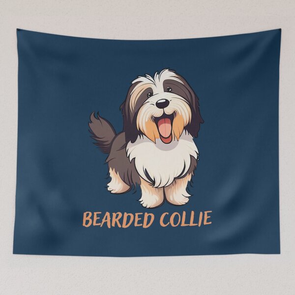 Item preview, Bearded Collie Puppy Sticker designed and sold by quantrieutrieu.