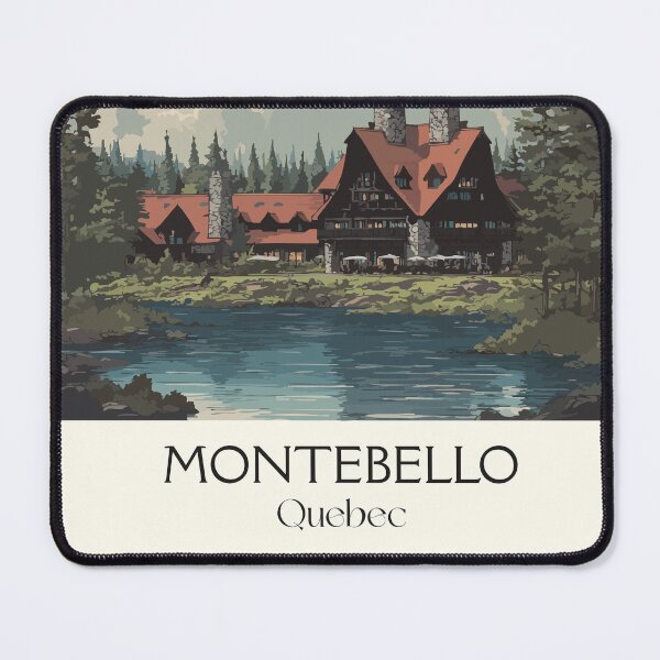 Item preview, Montebello Quebec | Grand Rustic Log Lodge Art Print designed and sold by TuncGK.