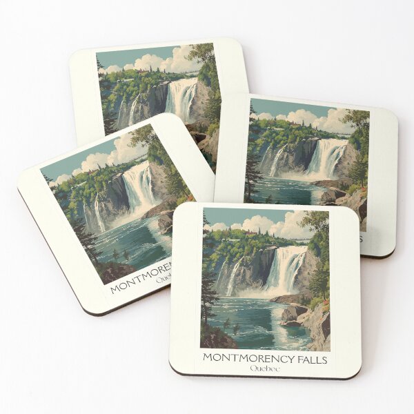Item preview, Montmorency Falls Quebec | Majestic Waterfall Park Art designed and sold by TuncGK.