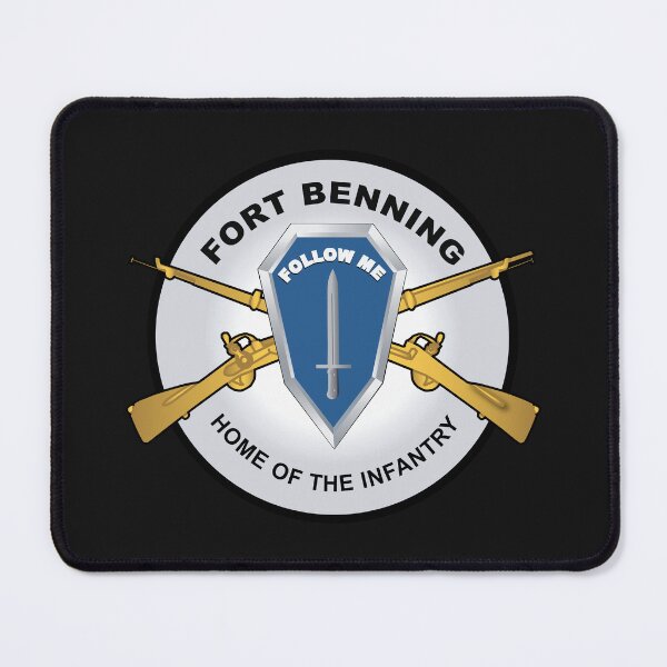 Item preview, Army - Fort Benning, GA - Home of the Infantry - Black & Gold X 300 designed and sold by Military Insignia Products.