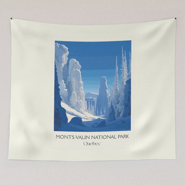 Item preview, Monts-Valin National Park | Valley of Phantoms Winter Art designed and sold by TuncGK.