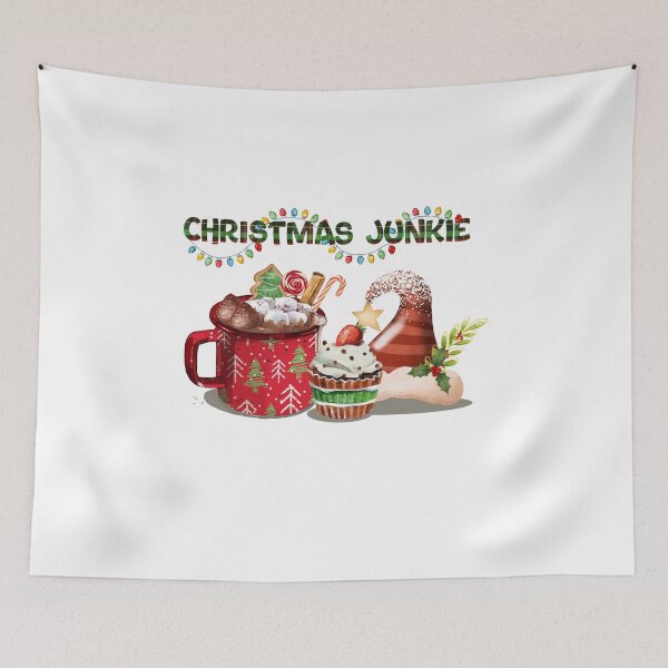 Item preview, Christmas-Junkie-Christmas-Vibes,  positive slogan, Christmas quote, Happy new year, new beginning, lets forget the past, lets look to the future designed and sold by chipmuckdesignn.