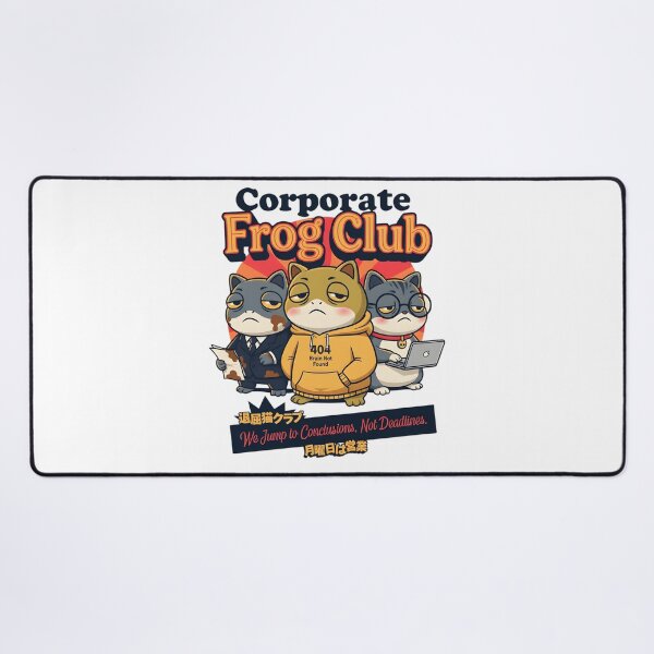 Item preview, Corporate Frog Club - Funny Work Humor '404 Brain Not Found design designed and sold by ZyricZyric.