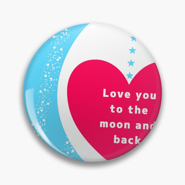 Item preview, Love you to the moon and back designed and sold by CanvasCharmHub.