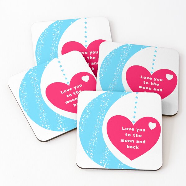 Item preview, Love you to the moon and back designed and sold by CanvasCharmHub.