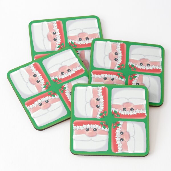 Item preview, Cute Colorful Santa Christmas Pattern 3 designed and sold by OhNoNotAgain42.