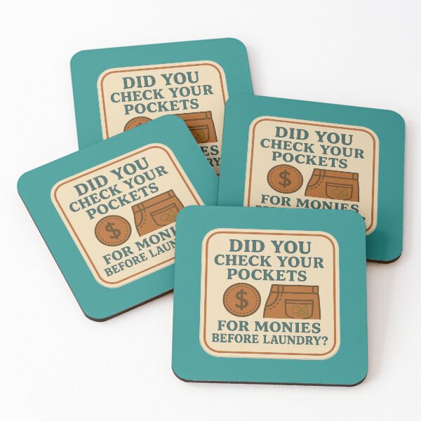 Item preview, LaMaisonOfMY NAGGING STICKERS COLLECTION “Did You Check Your Pockets for Monies Before Laundry?” On Green designed and sold by LaMaisonOfMY.