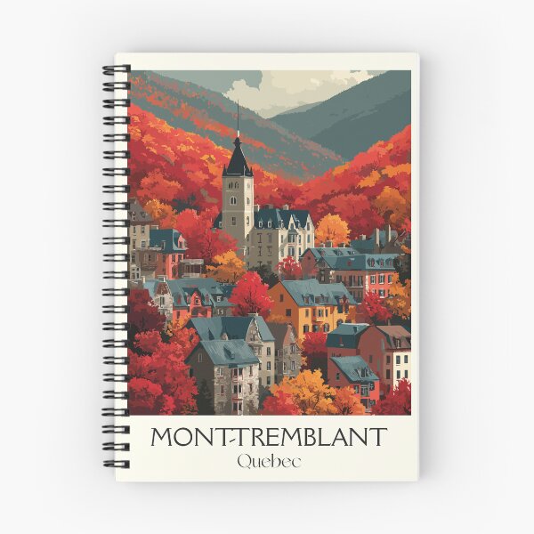 Item preview, Mont-Tremblant Quebec | Autumn Resort Village Art Print designed and sold by TuncGK.