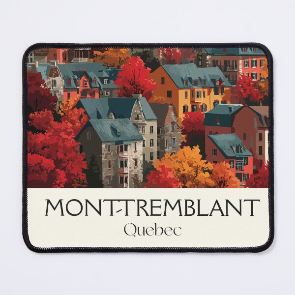 Item preview, Mont-Tremblant Quebec | Autumn Resort Village Art Print designed and sold by TuncGK.