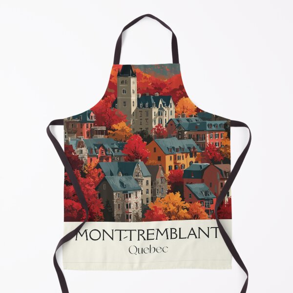 Item preview, Mont-Tremblant Quebec | Autumn Resort Village Art Print designed and sold by TuncGK.