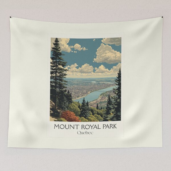 Item preview, Mount Royal Park Montreal | City View Lookout Art Print designed and sold by TuncGK.