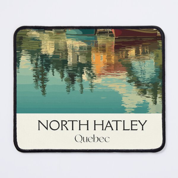 Item preview, North Hatley Quebec | Eastern Townships Lakeside Village Art designed and sold by TuncGK.