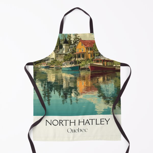 Item preview, North Hatley Quebec | Eastern Townships Lakeside Village Art designed and sold by TuncGK.
