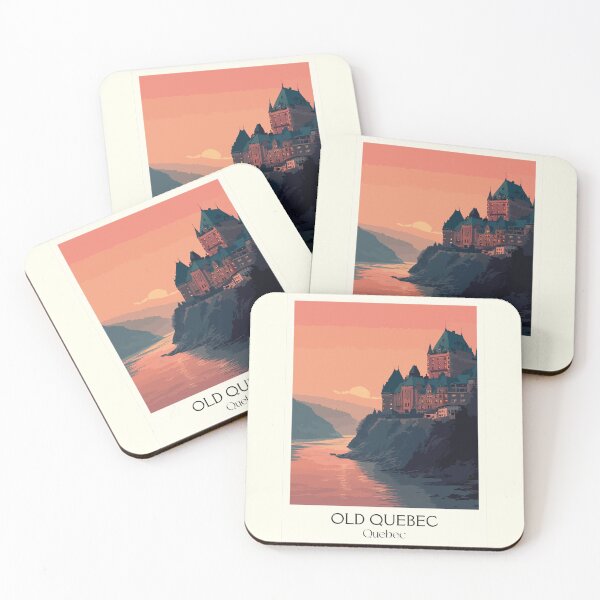 Item preview, Old Quebec City | Historic Grand Hotel at Sunset Art designed and sold by TuncGK.
