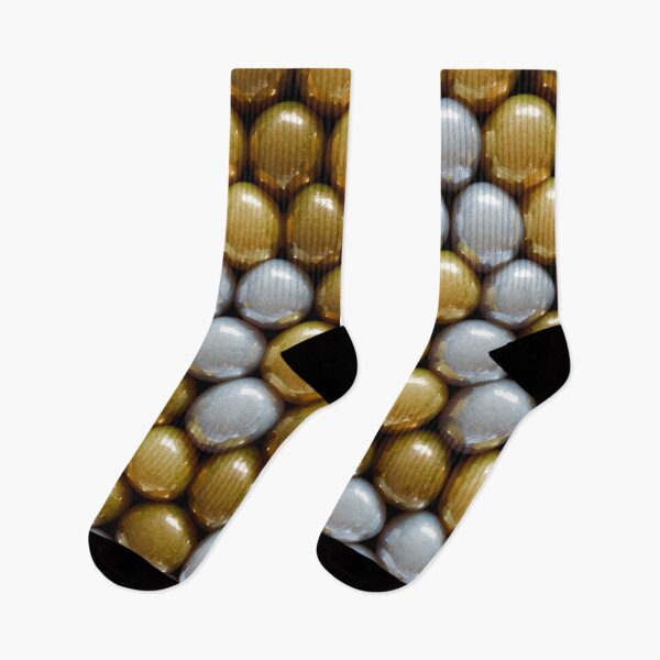 Item preview, Gold and Silver Metallic Spheres Pattern designed and sold by patternsoup.