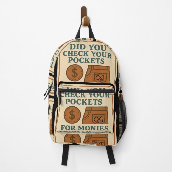 Item preview, LaMaisonOfMY NAGGING STICKERS COLLECTION “Did You Check Your Pockets for Monies Before Laundry?” On Black designed and sold by LaMaisonOfMY.