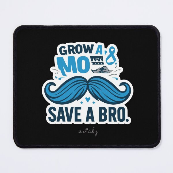 Item preview, Grow a Mo, Save a Bro – Movember Mustache Awareness designed and sold by ZACKLAB.