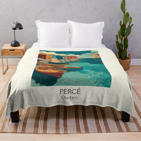 Item preview, Percé Quebec | Gaspé Peninsula Fishing Village Art designed and sold by TuncGK.