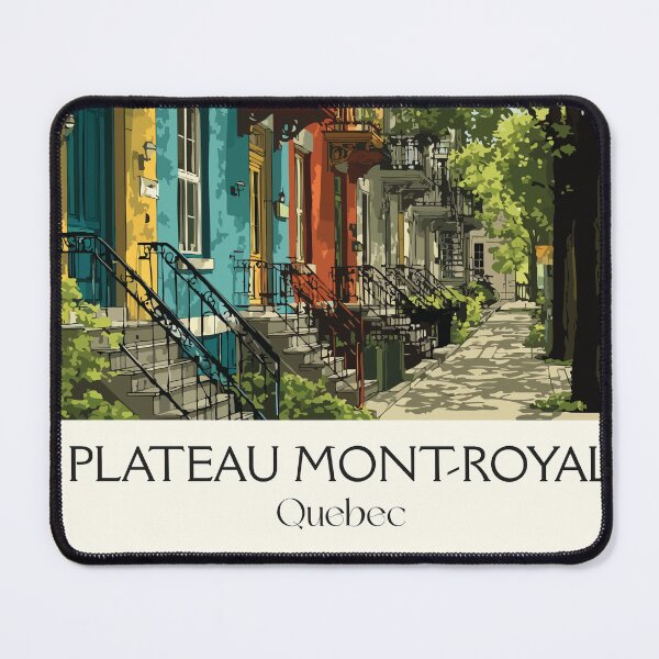 Item preview, Plateau Mont-Royal Montreal | Colourful Houses Art Print designed and sold by TuncGK.