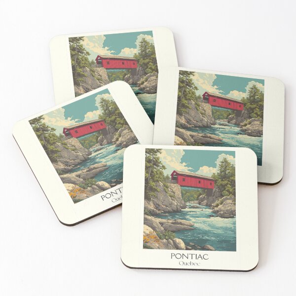 Item preview, Pontiac Quebec | Covered Bridge and River Scenery Art designed and sold by TuncGK.