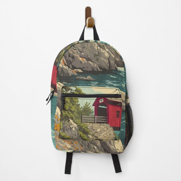 Item preview, Pontiac Quebec | Covered Bridge and River Scenery Art designed and sold by TuncGK.