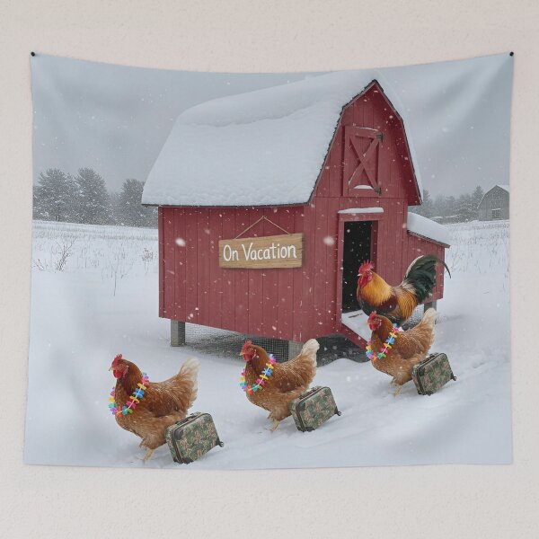 Item preview, Hens Leaving for Warmer Weather designed and sold by Debbie Schulte.