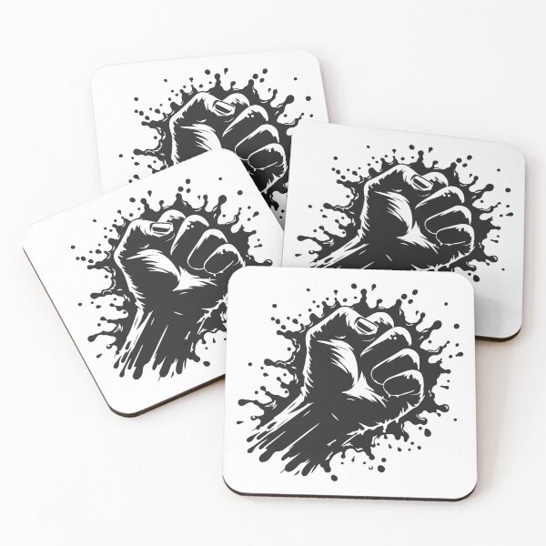 Item preview, Black ink splash clenched fist  designed and sold by rymarenko.