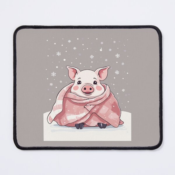 Item preview, Animal Lover Christmas Cute Pig Wrapped In A Blanket designed and sold by taiche.