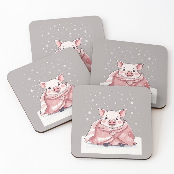 Item preview, Animal Lover Christmas Cute Pig Wrapped In A Blanket designed and sold by taiche.
