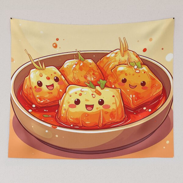 Item preview, Hot and Happy - Kimchi Cubes (Art Print Edition) designed and sold by ChipchaOddities.